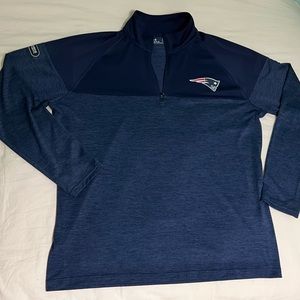 Patriots lightweight quarter zip combine warmup
